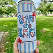 Stars and Stripes Patriotic Koozie