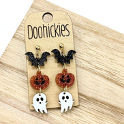 Spooky Trifecta Dangle Collection - Halloween Earrings