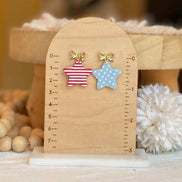 Fourth of July Handmade Earrings | Red White & Blue Earrings