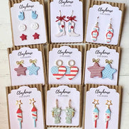 Fourth of July Handmade Earrings | Red White & Blue Earrings