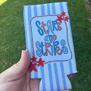Stars and Stripes Patriotic Koozie