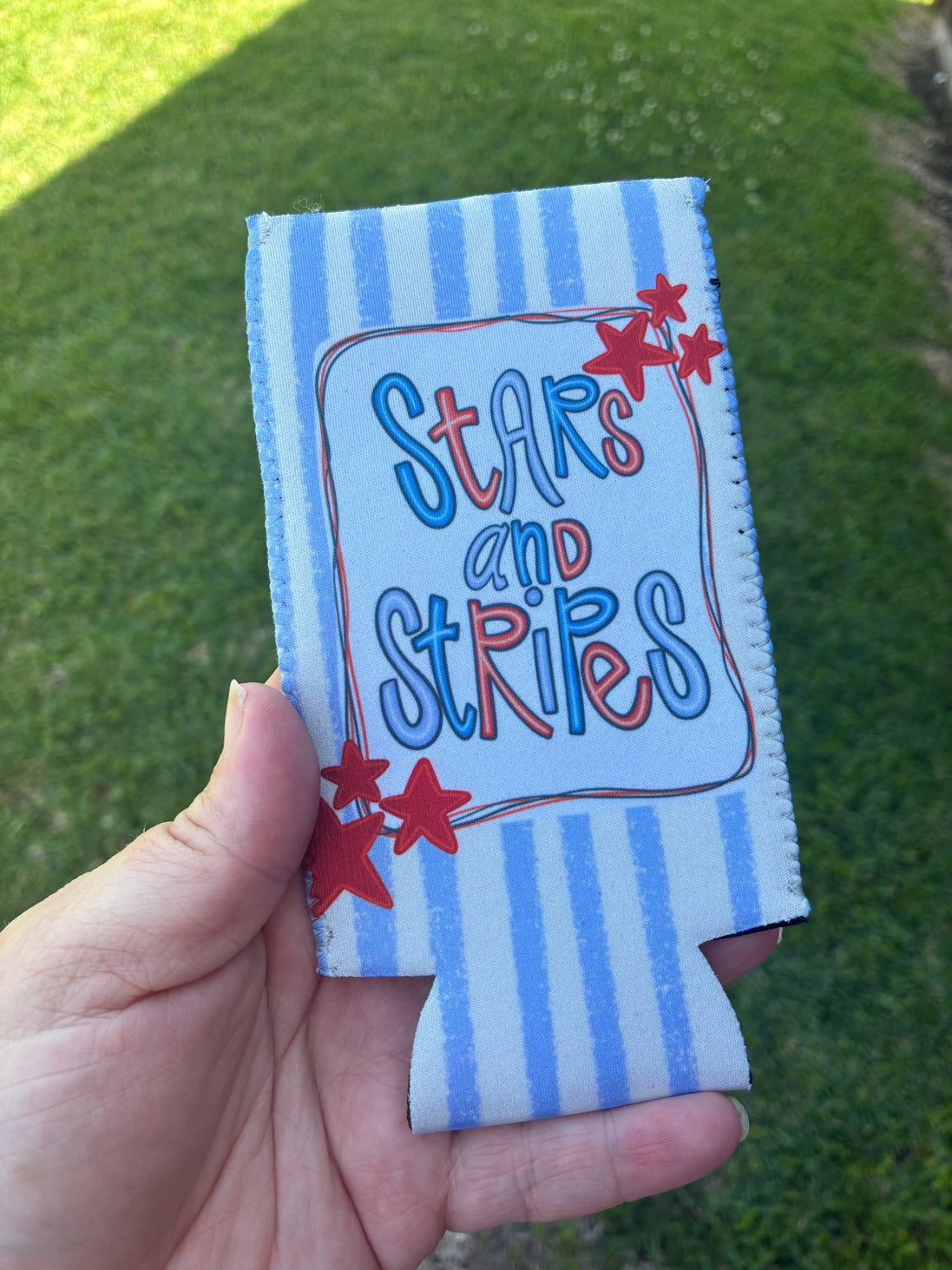 Stars and Stripes Patriotic Koozie