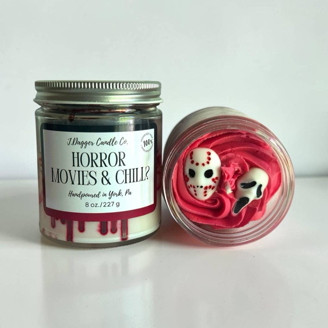 Horror Movie Themed Halloween Soy Dessert Candles