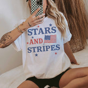 STARS AND STRIPES OVERSIZED TEE