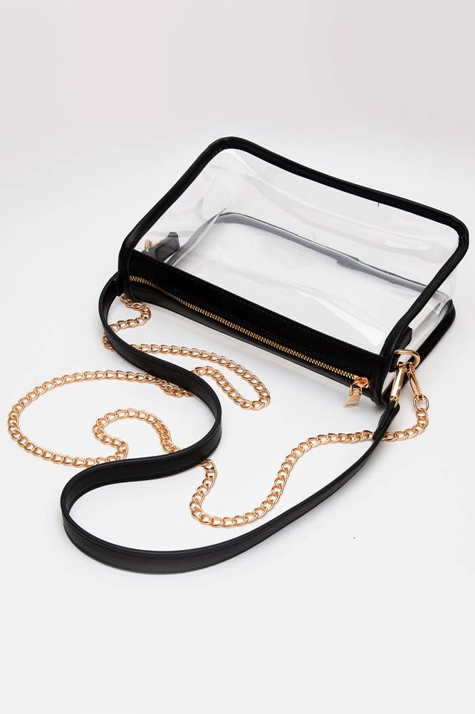 Clear Rectangle Crossbody Bag