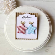 Fourth of July Handmade Earrings | Red White & Blue Earrings