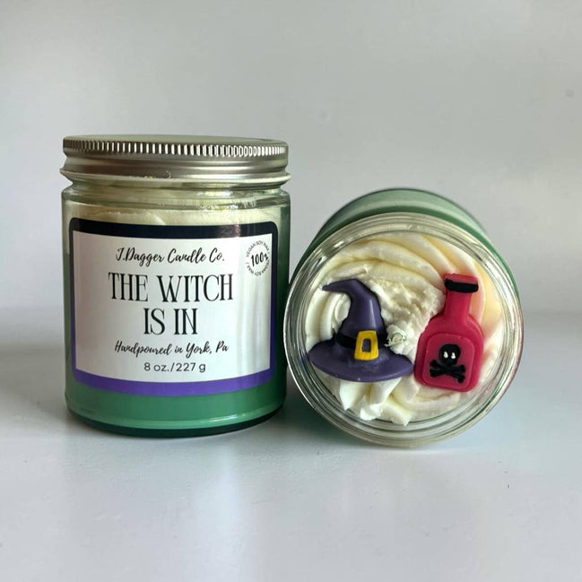 Witch Themed Halloween Soy Dessert Candles