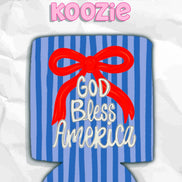 God Bless America Koozie