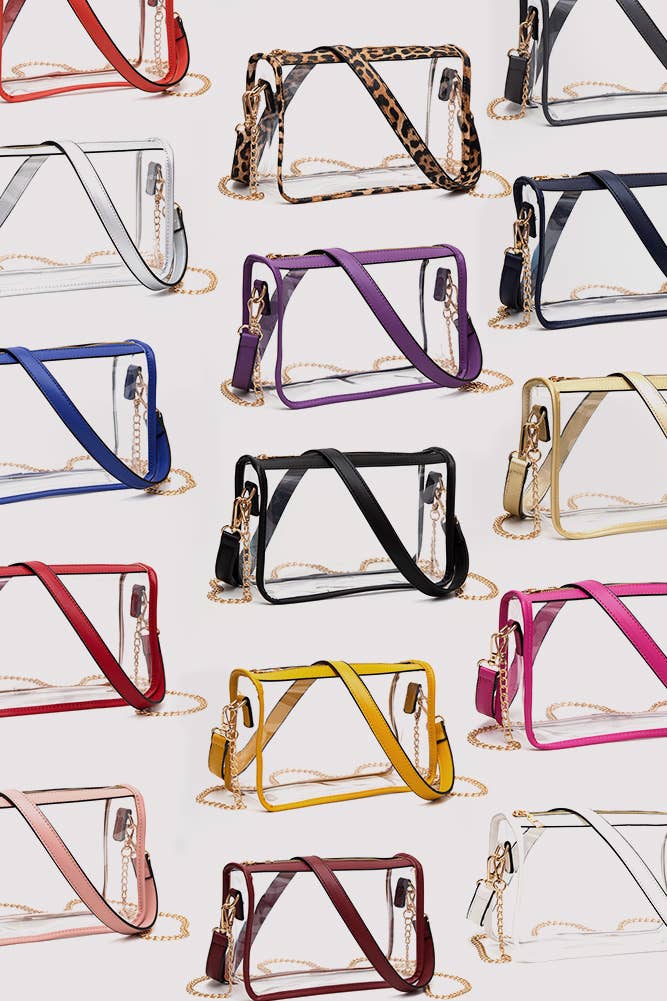 Clear Rectangle Crossbody Bag