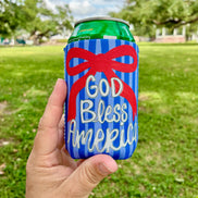 God Bless America Koozie