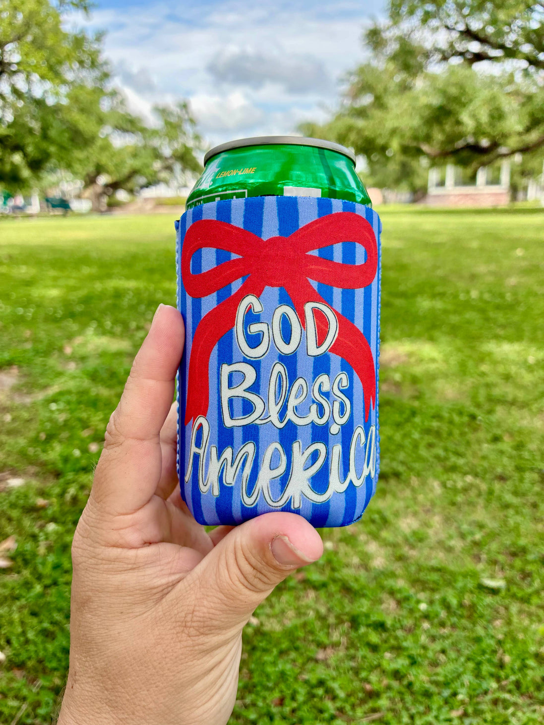 God Bless America Koozie