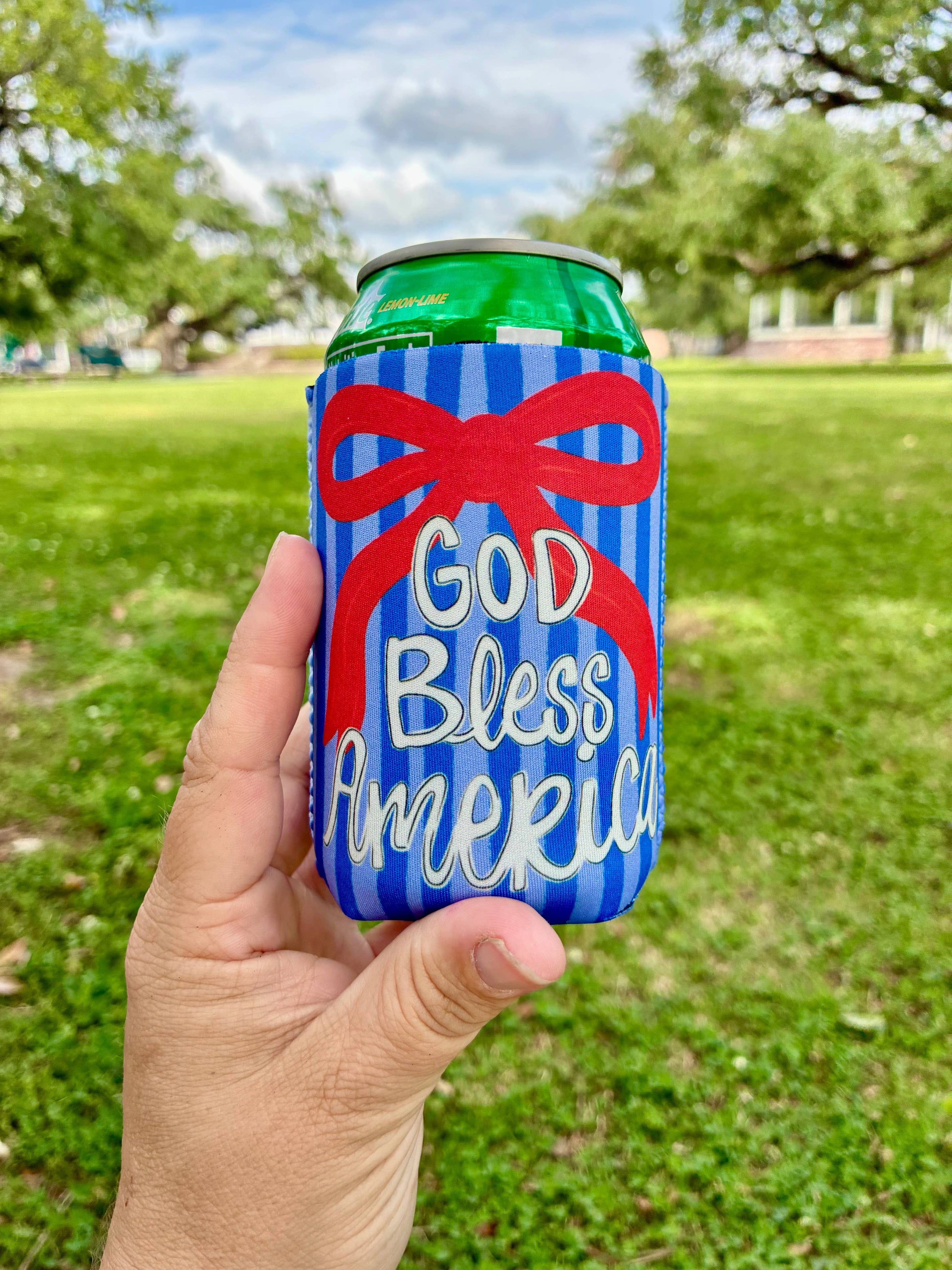God Bless America Koozie