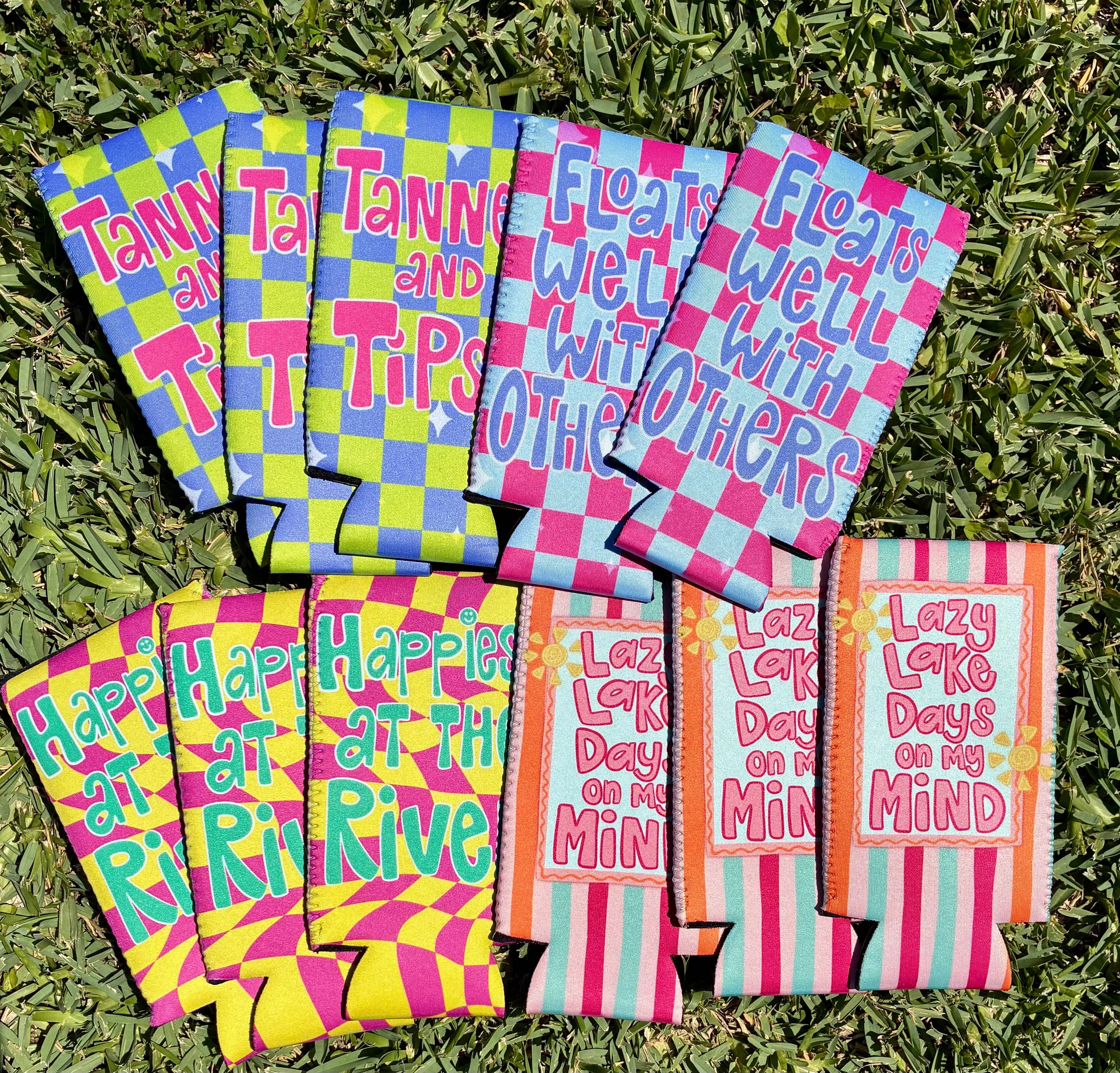 Tanned and Tipsy Summer Koozie