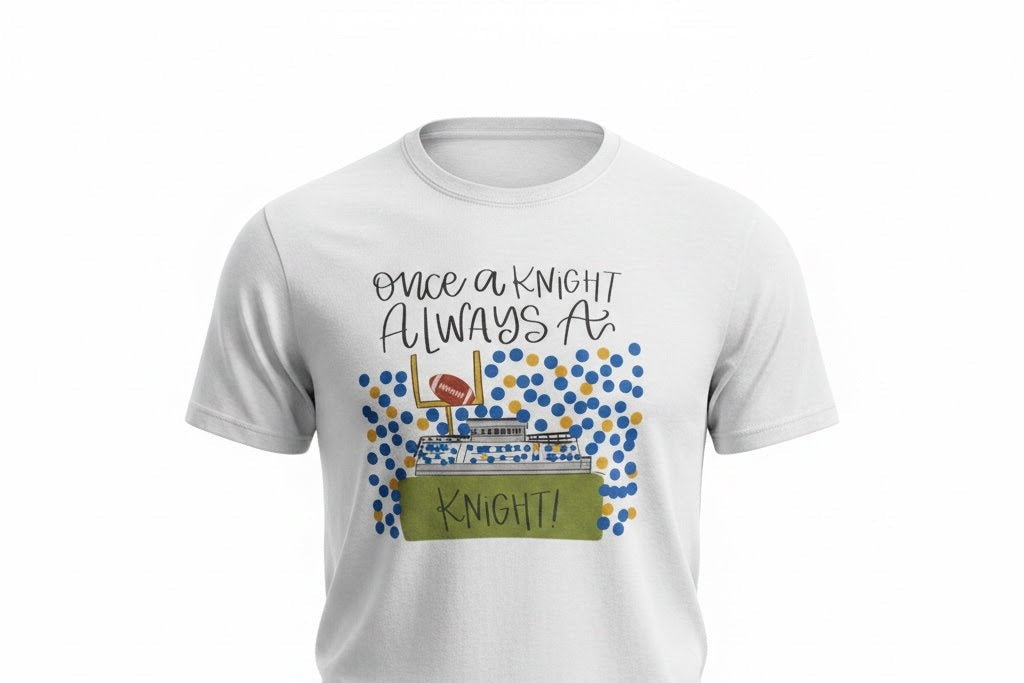 Once a Knight, Always a Knight Football Tee