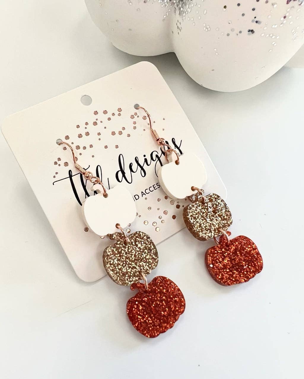 Triple Pumpkins Earrings