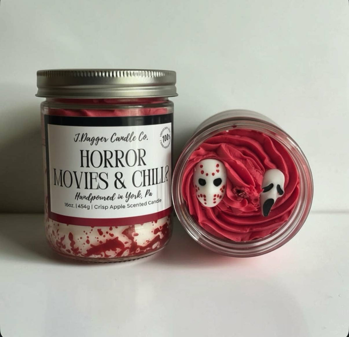 Horror Movie Themed Halloween Soy Dessert Candles