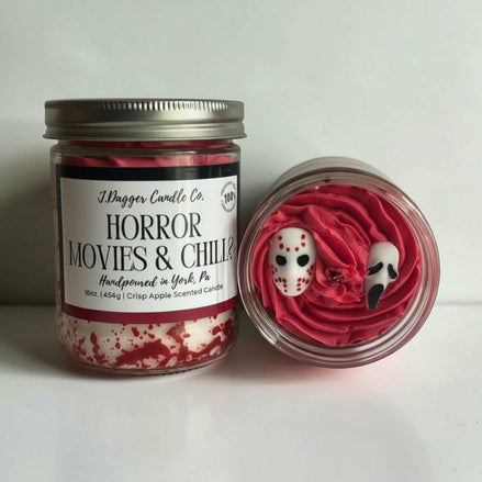 Horror Movie Themed Halloween Soy Dessert Candles