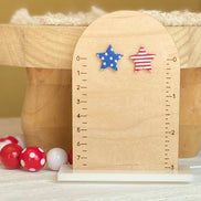 Red, White & Blue Clay Earrings
