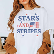 STARS AND STRIPES OVERSIZED TEE