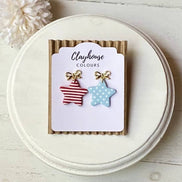 Fourth of July Handmade Earrings | Red White & Blue Earrings